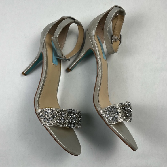 Betsey Johnson GINA Women's Stiletto Heels - Silver - Picture 12 of 16